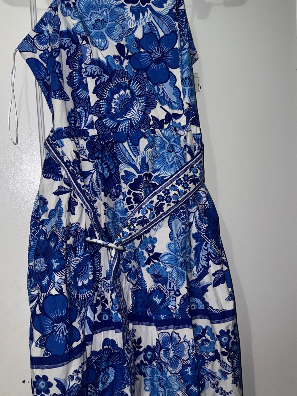 Joie Blue and White Floral Maxi Dress